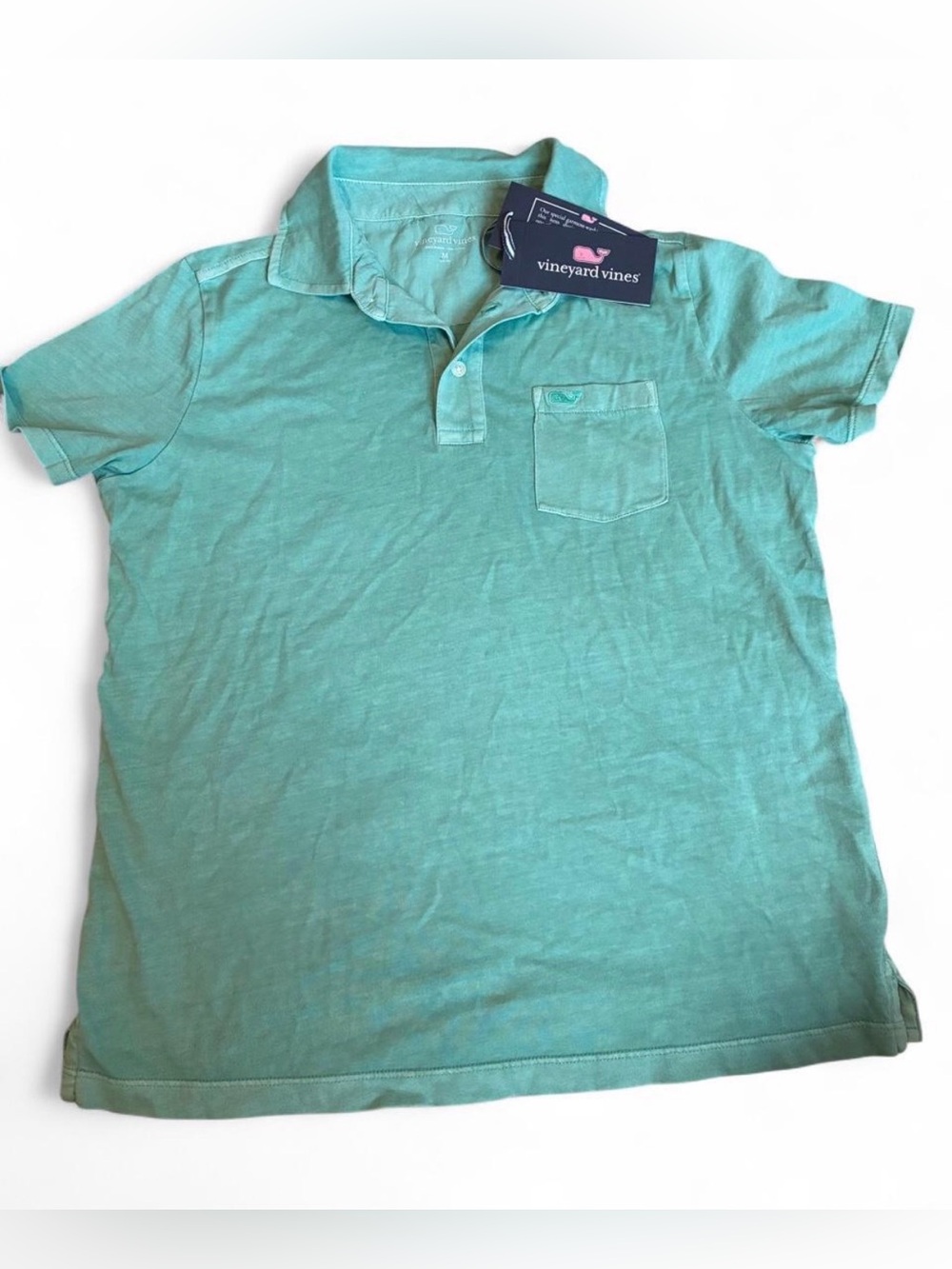 Vineyard Vines Green Boys Polo NWT Medium